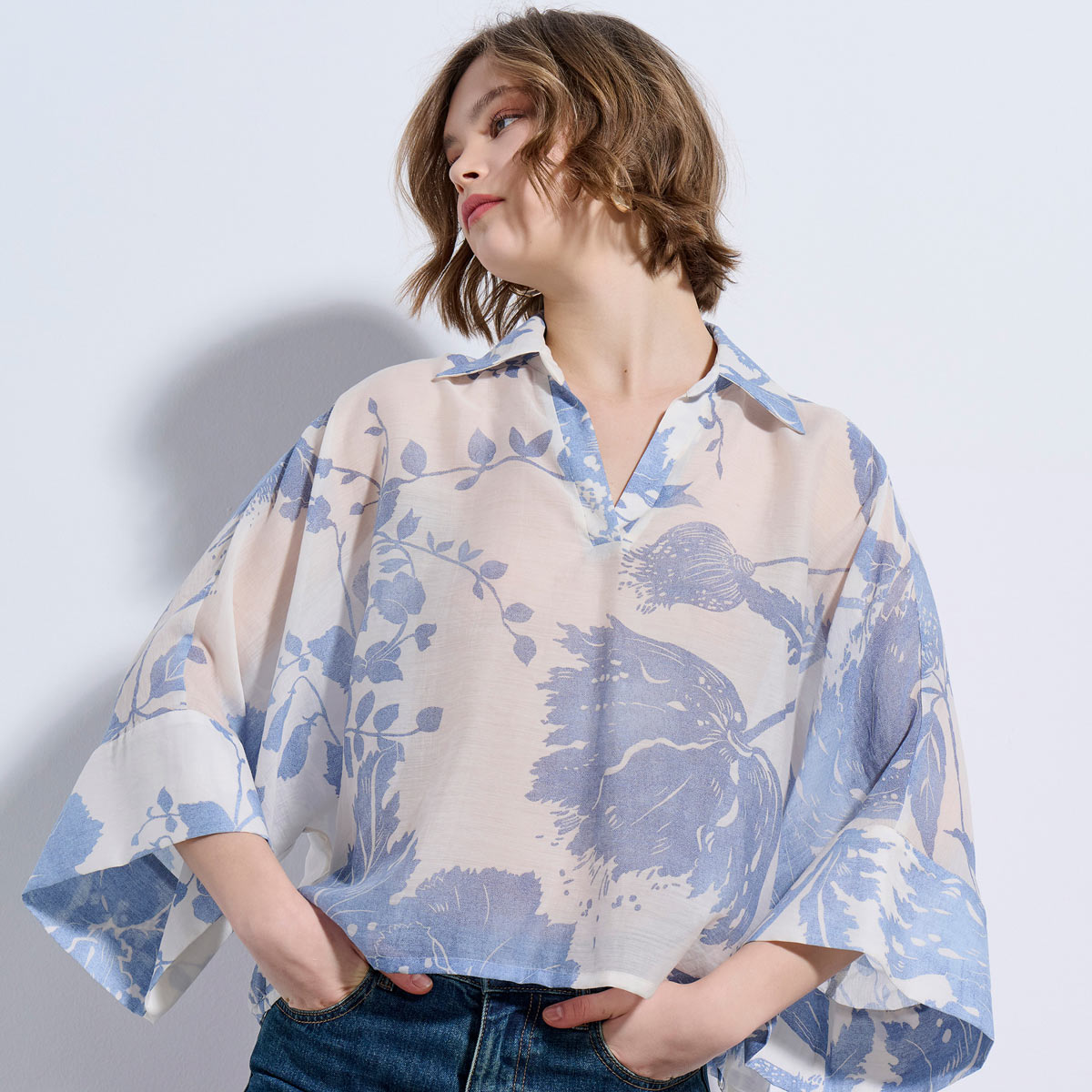 ΜΠΛΟΥΖΑ 3126142 INDIGO BLUE